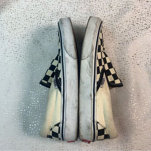 VANS Slip on Black and White Checkered Shoes - Picture 4 of 11